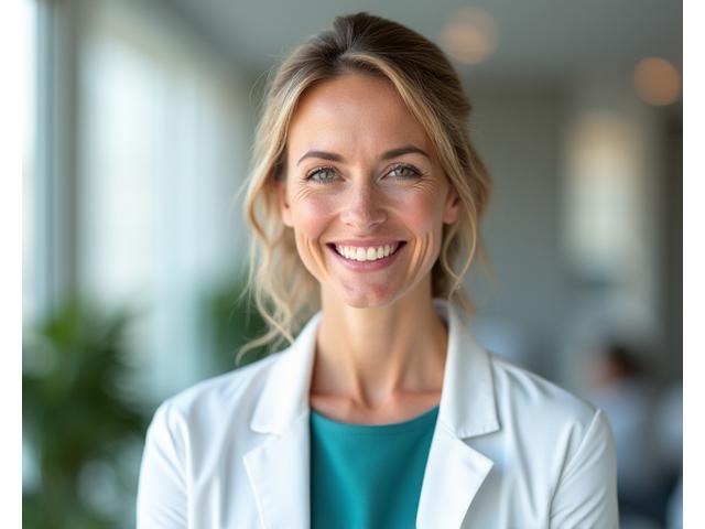 Portrait of Dr. Elara Vance, smiling confidently