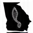 Icon of a running path over a map of Atlanta, signifying optimized local routes.