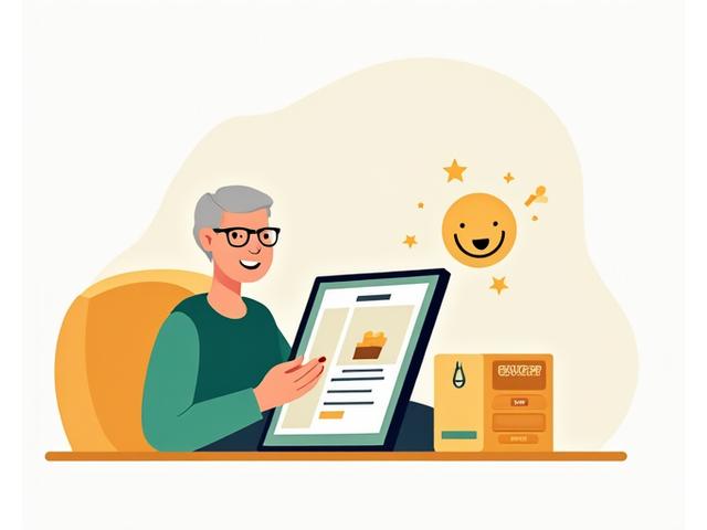 Illustration of a person seamlessly shopping for wellness products on a tablet, with a chat bubble icon floating nearby indicating expert support.